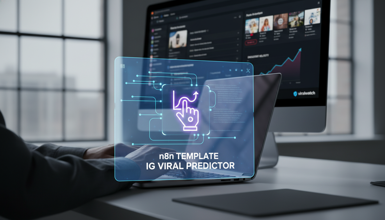 Featured illustration for I Built An Ig Bot That Predicts Viral Posts! (N8N Template): Why is it trending and what should you do next? about I Built an IG Bo...