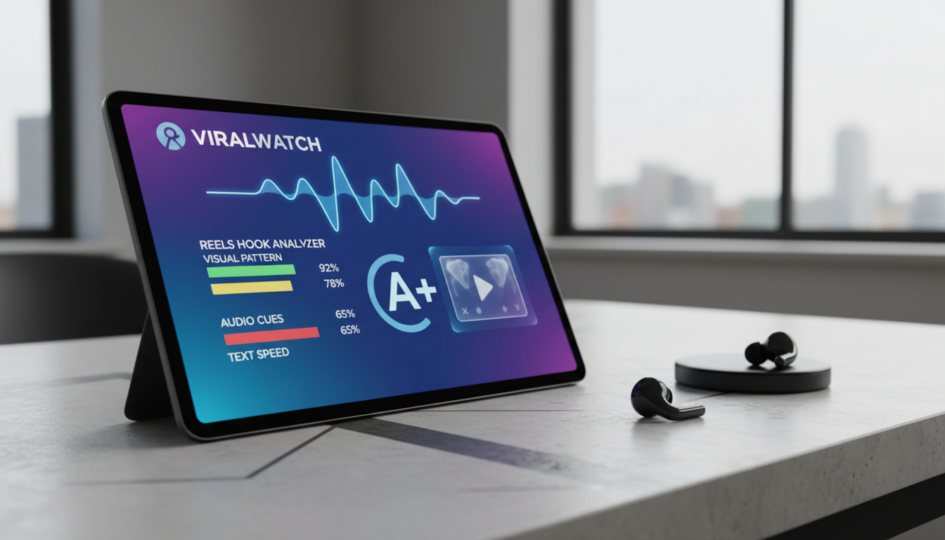 Featured illustration for Reels Hook Analyzer: What Actually Works? about reels hook analyzer
