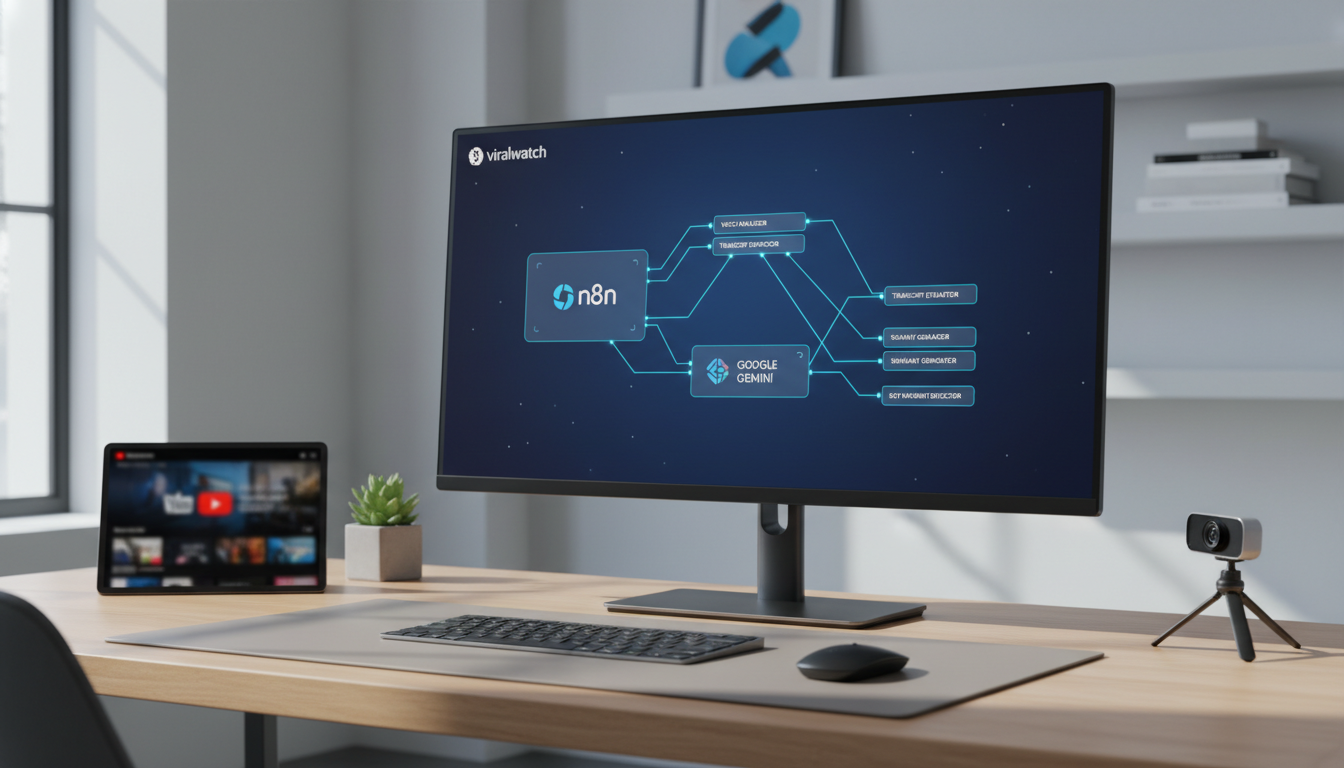 Featured illustration for This Ai Workflow Analyzes Videos For Free (N8N + Google Gemini): Why is it trending and what should you do next? about This AI Work...
